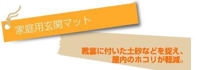 家庭用玄関マット